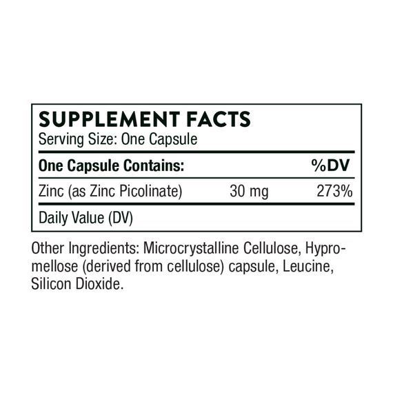 Zinc Picolinate 30 mg - 180 caps | Зображення 1