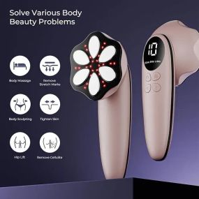 Массажер от целлюлита Depsoul, машина для коррекции фигуры 3 в 1 с 6 головками, для живота, талии, рук, ног