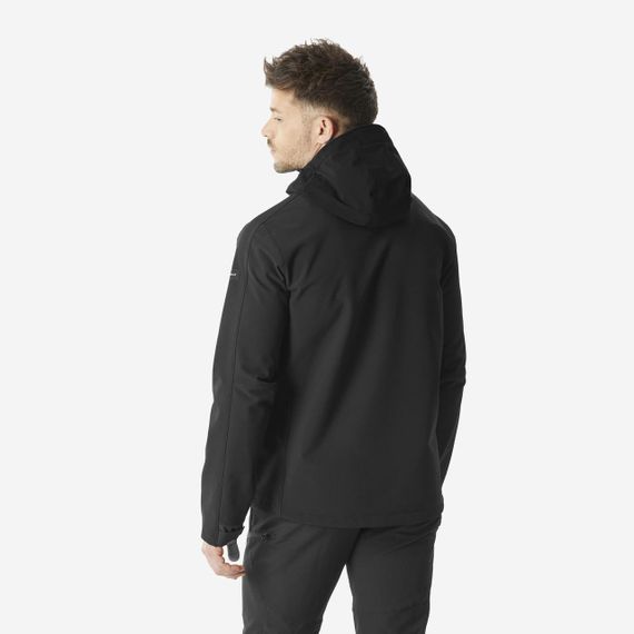 Куртка чоловіча WARM 500 з софтшелу чорна - 2XL | Зображення 3