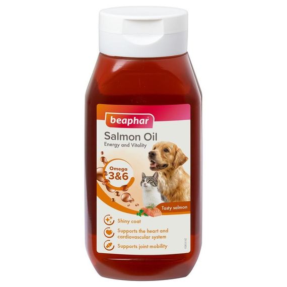 Олія лосося для собак та котів Beaphar Salmon Oil, 430 мл