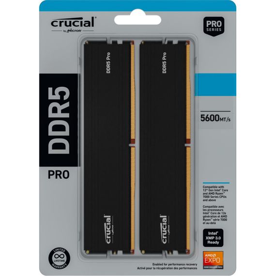 Модуль пам'яті для комп'ютера DDR5 64GB (2x32GB) 5600 MHz Pro Micron (CP2K32G56C46U5) | Зображення 4