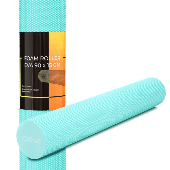 Масажний ролик Cornix EVA+ 90 x 15 см (валик, ролер) XR-0315 Mint