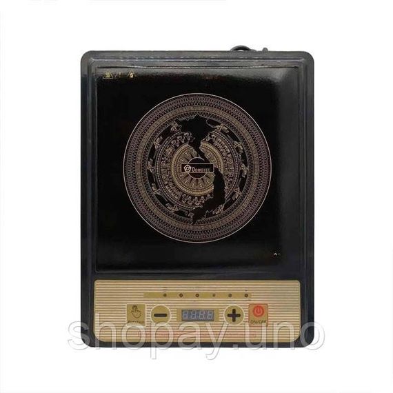 Настольная плита Domotec MS-5833 Однокомфортная Индукционная, электроплита 2000 вт, плита домашняя | Зображення 4