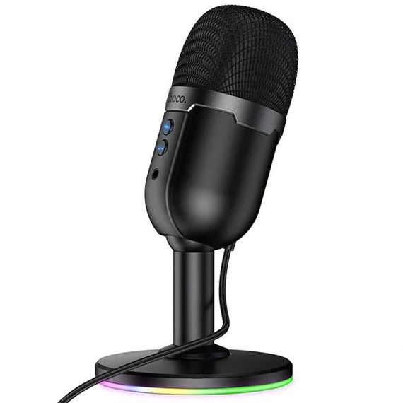 Мікрофон электретный для геймінгу Hoco L25 Bright USB (всеспрямований) Black | Зображення 4
