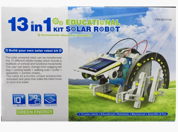 Конструктор робот на солнечных батареях Solar Robot 13 в 1 детский 2115 | Зображення 3