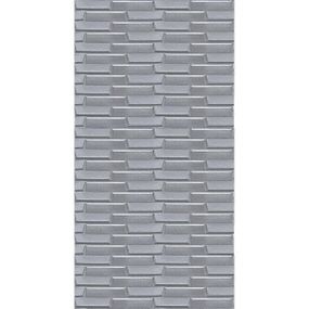 Самоклеюча 3D панель кладка срібло 3080x700x5мм SW-00001760