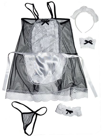 Ігровий костюм Покоївка Babydoll 42 S/M 7044 | Зображення 7