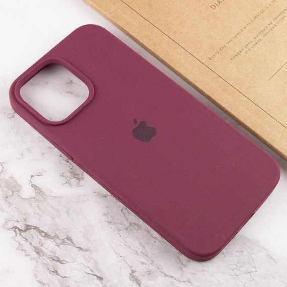 Чохол Silicone Case Full Protective (AA) для Apple iPhone 14 (6.1") Бордовий / Plum | Зображення 4