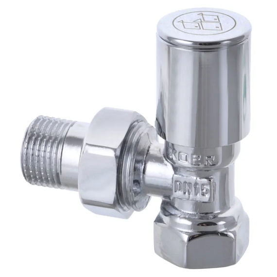Кран для полотенцесушицы угловой Koer KR.531 - 1/2" (Цена за 1 шт.) (KR3073)