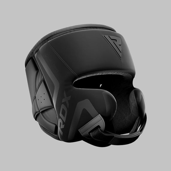 Боксерський шолом RDX T15 Noir Cheek Protector Matte Black  XL (капа у комплекті) | Зображення 8