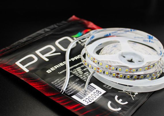 Світлодіодна LED стрічка PROLUM 12V 2835\120 IP20 Series "PRO" Білий (5500-6000К) | Зображення 4