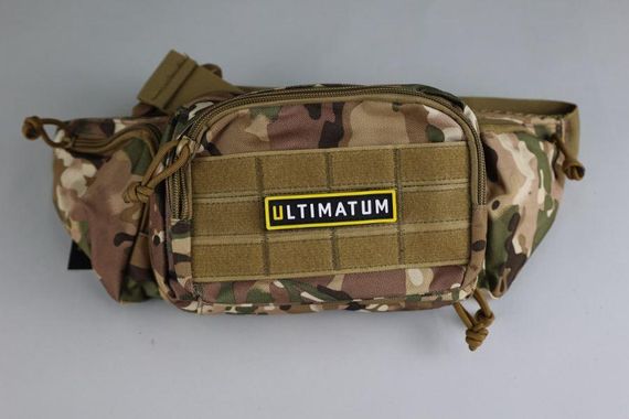 Сумка тактична на пояс ULTIMATUM  RT-258 , Чоловіча тактична сумка бананка з системою Molle Мультикам | Зображення 3