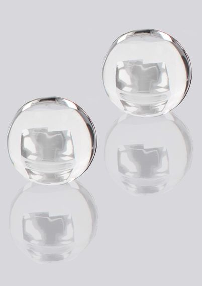 Вагінальні кульки тренажер Кегеля ToyJoy Pearl Drops — скляні, гладкі, діаметр 3 см, по 31 г, з мішечком | Зображення 3