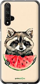 Чохол на Huawei Nova 5T Єнотик з кавуном "4605u-1833-2448"