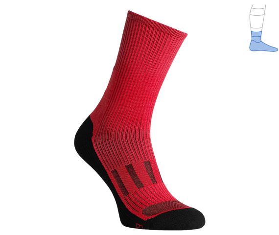 Шкарпетки компресійні демісезон MidDry+ чорно-червоні