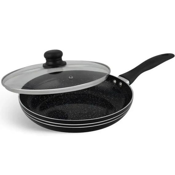 Глибока сковорідка для індукційної плити UNIQUE UN-5164 24 см, Сковорідка IW-607 гарантія якості | Зображення 1