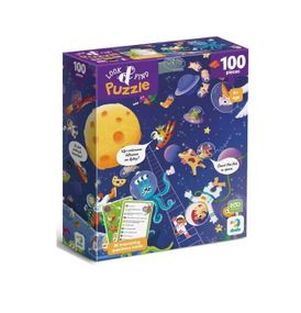 Пазл Шукай та знаходь "Шалений космос" 300668 DoDo, 100 деталей, 33х47 см, в коробці (4823115911025)