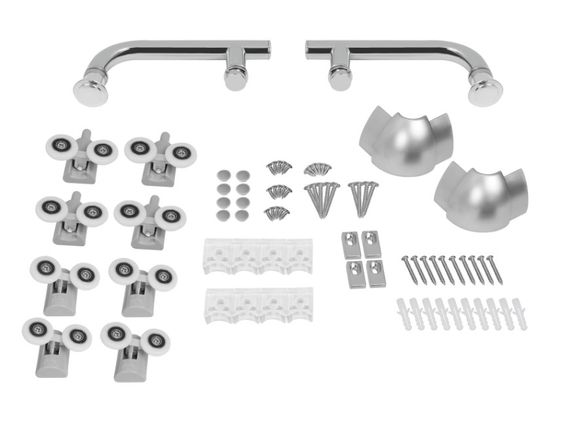 Набір Lidz Душова кабіна Wawel SC100x80.SAT.LOW.FR, прямокутна, скло Frost 5 мм + Душовий піддон Kapielka ST100x80x14 | Зображення 6
