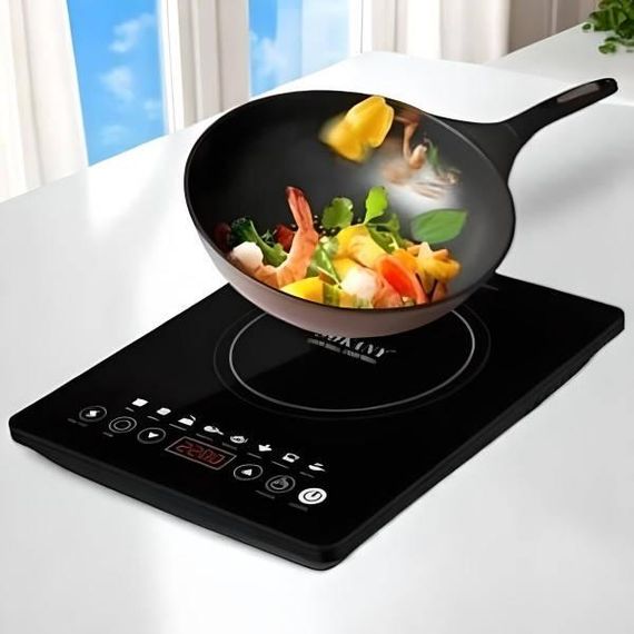 Плита индукционная настольная одноконфорочная 2200Вт SOKANY SK-07076 Черная