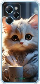 Чохол на Xiaomi Redmi Note 12 Pro Speed Білий кіт "5646sp-3334-2448"