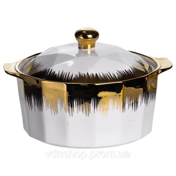 Суповий сервіз на 6 персон супниця 2 (л) на підставці з бульйонницями 300 (мл) тарілки для супу ML-T35 | Зображення 3