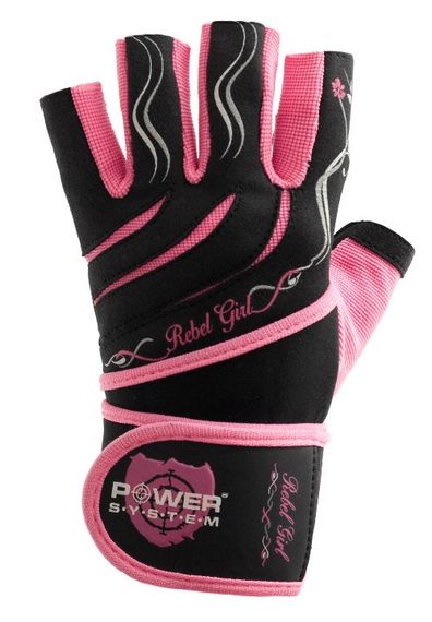 Рукавички для фітнесу Power System PS-2720 Rebel Girl жіночі Pink XS | Зображення 1