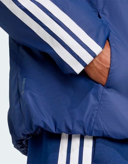 Демісезонна куртка adidas Essentials CLIMAWARM 3-Stripes Insulated Hooded M blue з капюшоном Оригінал | Зображення 4