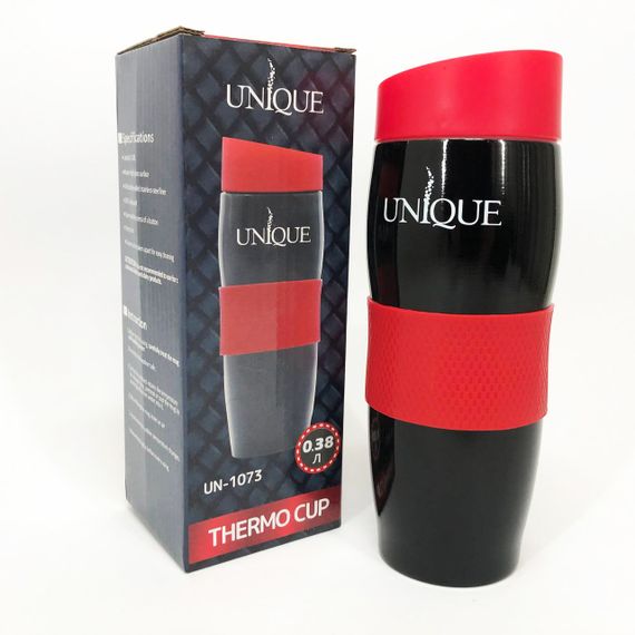 Термокухоль UNIQUE UN-1073 0.38 л Термокухоль для школярів, Якісний сімейний термос. Колір: червоний