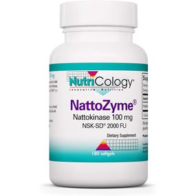 Комплекс для профілактики тиску та кровообігу Nutricology NattoZyme Nattokinase 100 mg 180 Caps ARG-55380