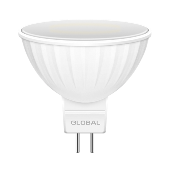 LED-лампа GLOBAL MR16 3W м'яке світло 220 V GU5.3 (1-GBL-111) (NEW) | Зображення 1
