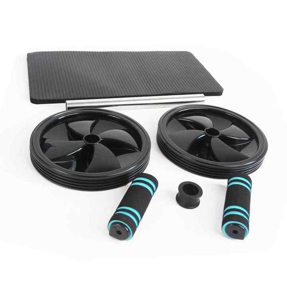 Колесо для пресса U-Powex Ab wheel with mat (d18.5cm.) Black | Зображення 4