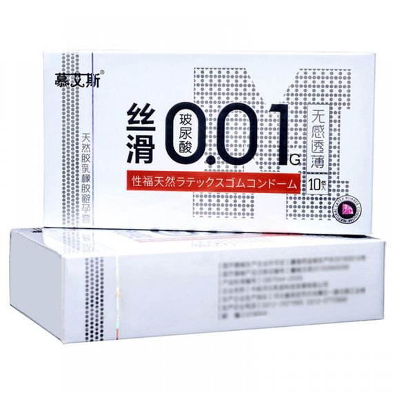 Презервативи Muaisi ультратонкі 0,01 мм White (паковання 10 шт.) sexstyle | Зображення 2