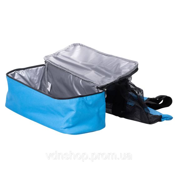 Пляжна сумка холодильник, термосумка на 2 відділення для природи та пікніка 47×15×48 (см) Блакитний HP-14-25BL | Зображення 1