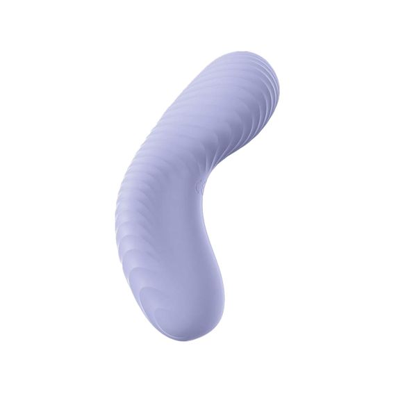 Накладний вібратор Fun Factory LAYA III soft violet, ефект постукування пальцем | Зображення 3