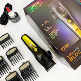 Перезаряжаемый набор для стрижки волос VGR, Электробритва для стрижки головы, Триммер беспроводной CI-15