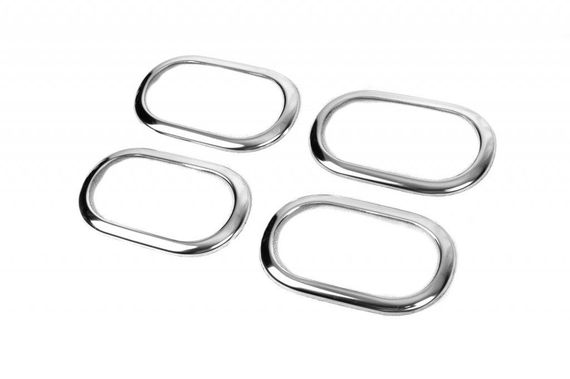 Накладки на внутрішні ручки OmsaLine (4 шт., нерж.) для Dacia Lodgy 2013↗ рр. | Зображення 5