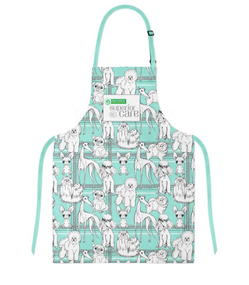Фартух для грумера Nature's Protection Superior care, with puppies, 60x70 cm, mint colored
