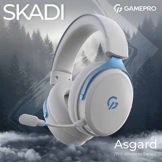 Навушники GamePro Asgard Skadi Wireless White/Blue (HSW191WB) | Зображення 3