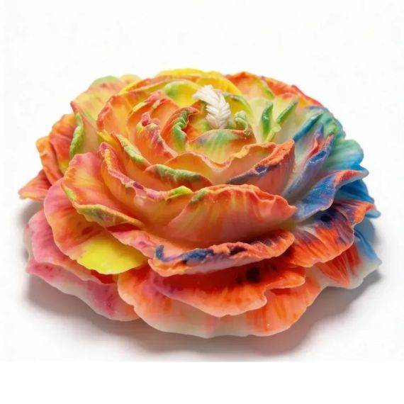 Свеча Пион низкотемпературная люминесцентная GlowKink разноцветная, VIP-концентрация, 91 г Sex Aura | Зображення 1