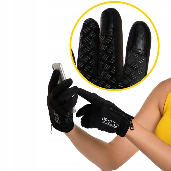 Рукавички для бігу 4FIZJO Size XL Black (P-5907739318145) | Зображення 5