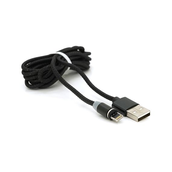 Магнитный кабель PiPo USB 2.0/Lighting, 2m, 2А, тканевая оплетка, брон арт.18166 | Зображення 3