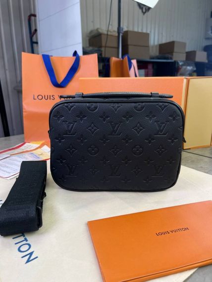 Сумка месенджер Louis Vuitton S-LOCK чорний чоловічий c808 | Зображення 1