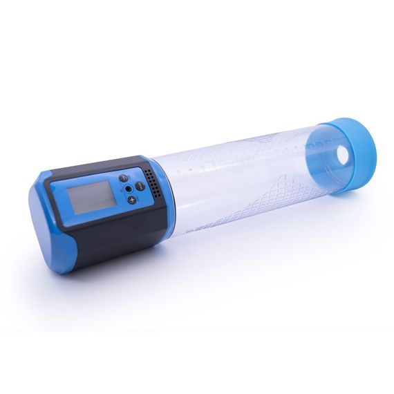 Автоматический вакуумный насос Men Powerup Passion Pump Blue, LED-табло, перезаряжаемая, 8 режимов, Синий | Зображення 1