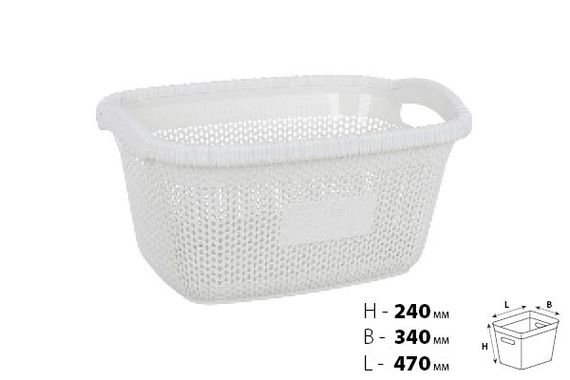 Кошик для білизни VIOLET HOUSE WHITE Віолетта | Зображення 1