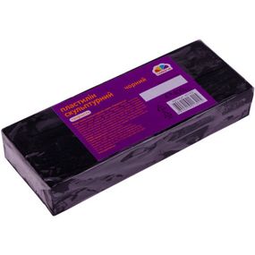 Пластилин ГАММА'UA Скульптурный черный, 400 г (4820219213215)