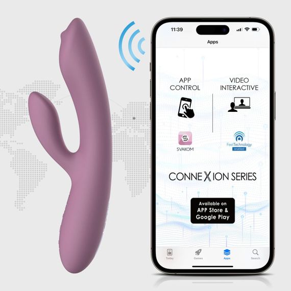 Смарт вібратор-кролик з перлинною стимуляцією точки G Svakom Trysta Neo Sex Aura | Зображення 5
