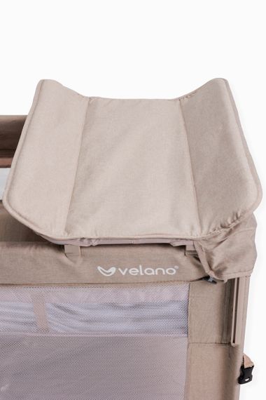 Ліжко-манеж дитяче з другим ярусом та пеленатором VELANO Tino, beige (0-4 роки) | Зображення 4