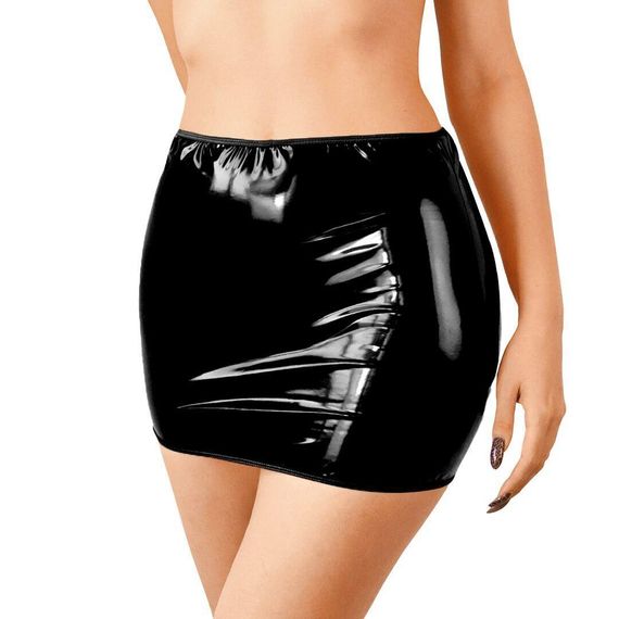 Сексуальная виниловая юбка Art of Sex My Love черная M sexstyle | Зображення 1
