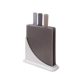 Набір дошок кухонних 24*8*35см (3 дошки) пластик сірий 169079 Алеана