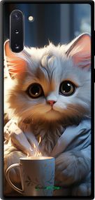 Чохол на Samsung Galaxy Note 10 Білий кіт "5646b-1718-2448"
